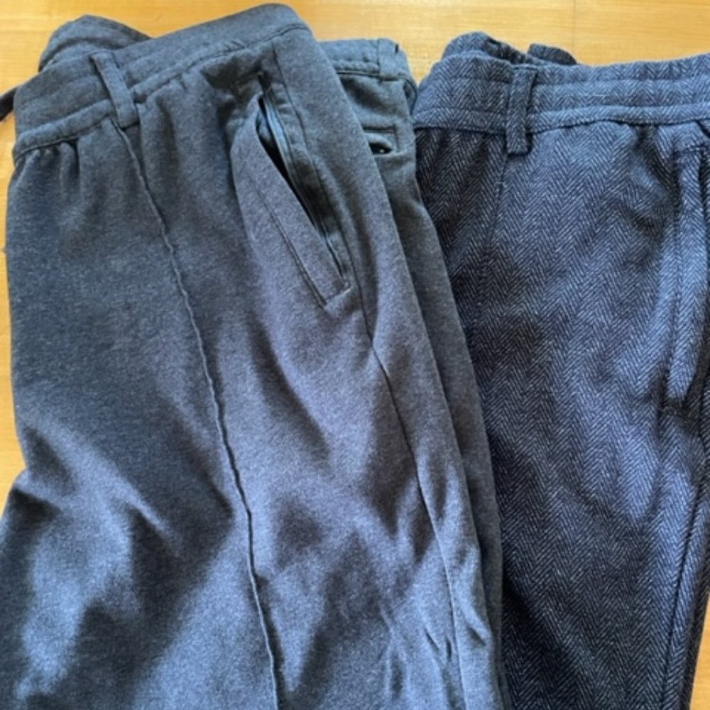 Two Pairs Land's End Sport Knit pants Size L